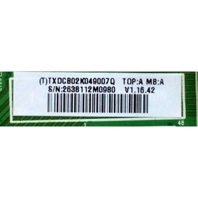 MAIN PARA TV VIZIO / NUMERO DE PARTE TXDCB02K049 / 756TXDCB02K049 / 715G6274-M01-000-004F / TXDCB02K049007Q / SUSTITUTAS 756XDCB02K049 / 756XECB02K008 / PANEL TPT275B5-A014 REV:S11A / MODELO E280i-A1 LTT3PRAQ - Imagen 4